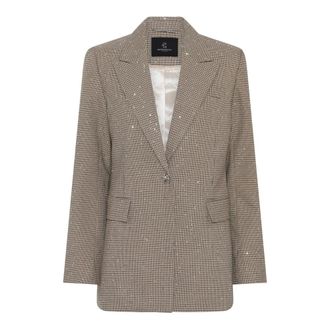 Bruuns Bazaar EremosBBFriara Blazer - Dames - Jassen - Beige - Maat: L Leer