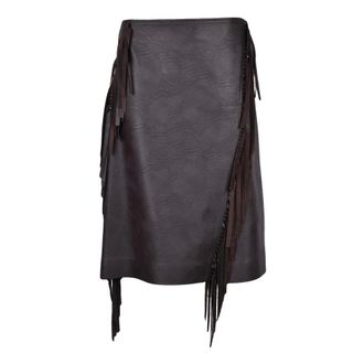Stella McCartney Stella McCartney, Midi Skirts, female, Brown, Size: S Longuette Skirt