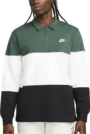 Nike Club Long-Sleeve Top Green White Black FB7798-323