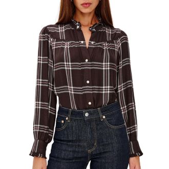 Rails Alanna Shirt In Chocolate Napoleon
