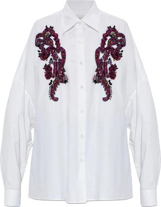 Dries Van Noten Bead-embellished Buttoned Shirt