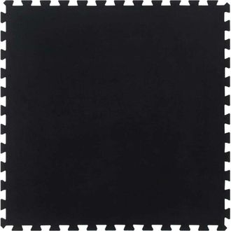 vidaXL Piastrella per Pavimenti in Gomma Nera 12 mm 100x100 cm vidaXL