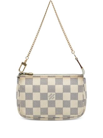 Louis Vuitton 2006 Damier Azur Mini Pochette Accessoires handbag - White
