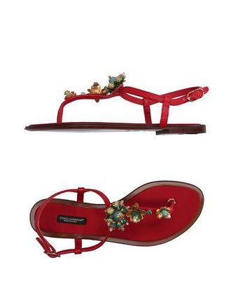 Dolce & Gabbana FOOTWEAR - Thong sandals on YOOX.COM