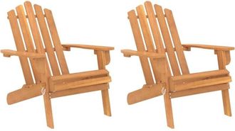vidaXL Garden Adirondack Chairs 2 pcs Solid Wood Acacia vidaXL