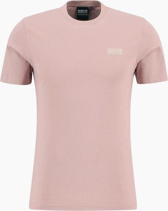 Barbour Mens Barbour International Small Logo T-Shirt PI78 Woodrose - Pink - Size: 42