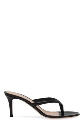 Gianvito Rossi Calypso Sandals in Black Nappa at Nordstrom, Size 41.5