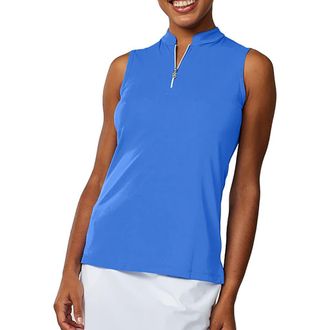 Sofibella Golf Colors Sleeveless Womens Golf Polo in Valley Blue at Nordstrom, Size X-Small