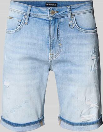 Antony Morato Skinny Fit Jeansshorts im Destroyed-Look in Jeansblau, Gr&ouml;&szlig;e 30