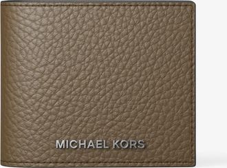 Michael Kors Hudson Pebbled Leather Billfold Wallet