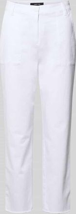 Marc Cain Chino mit Fransensaum in Weiss, Gr&ouml;&szlig;e 36