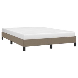 vidaXL Cama Sin Colch&oacute;n Tela Gris Taupe 140x190 Cm Vidaxl