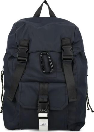 A.P.C. Zaino da trekking medio con fibbie - Blu