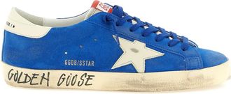 Golden Goose Blue Lace Up Sneakers