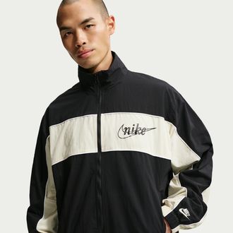 Nike Mens Nike Sportswear Club Lightweight Full-Zip Jacket in Black | IF0766-010