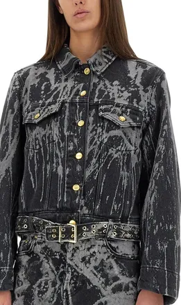Ganni Organic Cotton Denim Jacket - Black