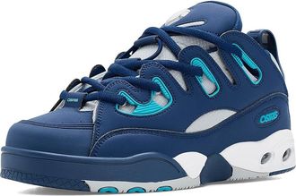Osiris D3 E Mens Shoes Navy/Grey/Blue : 11.5 D - Medium, Faux Leather