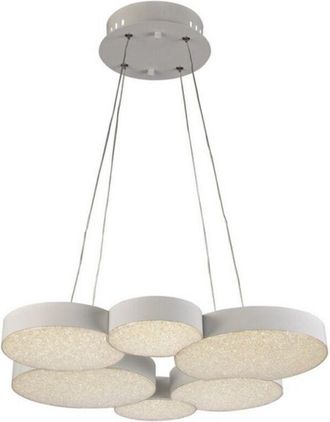 Mantra Inspired Mantra Fusion - Lunas - Colgante De Techo 61cm Di&aacute;metro 54w Led 3000k, 2650lm, Control Remoto Rf Blanco