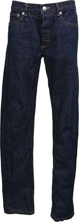 A.P.C. A. P.C. Raw Straight Leg Jeans in Denim Blue Cotton