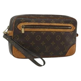 Louis Vuitton Pre-owned Clutches, female, Brown, Size: ONE SIZE Pre-owned Clutch Bag