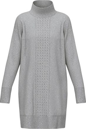 Emme Di Marella Emme DI Marella - Angeli Knit Dress - Dames - Jurken - Grijs - Maat: M Wol