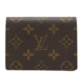 Louis Vuitton Pre-owned Wallets, female, Brown, Size: ONE SIZE Pre-owned Business card case