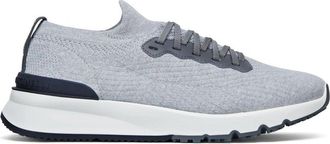 Brunello Cucinelli STRETCH KNIT SNEAKERS Size: 44, colour: GREY