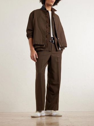 sacai Layered Woven Blouson Jacket