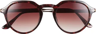 Vince Camuto Gradient Round Sunglasses in Tortoise at Nordstrom Rack