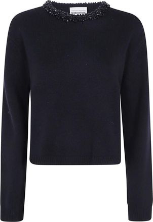Semicouture Round-neck Truien - Dames - Ronde hals truien - Zwart - M - Truien & Vesten