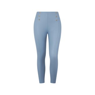 Freddy Pantaloni WR.UP 7/8 similpelle vita alta con bottoni deco