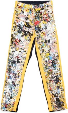 Charles Jeffrey Loverboy LOVERBOY by Charles Jeffrey, Straight Fit Jeans, male, Multicolor, L, Paint Splatter Denim Jeans