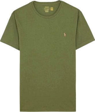 Polo Ralph Lauren Tops, Heren, Groen, 2Xl, Geborduurd Polo Pony T-shirt