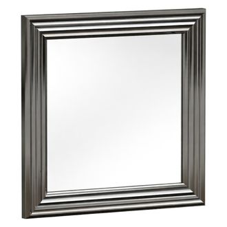 Dmora Espejo Ortona, Modular, Set De 3, Forma Rectangular, 40x40h Cm, Plata