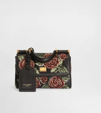 Dolce & Gabbana Mini My Sicily Handbag With Fine Stitch Embroidery - Woman Handbags Multicolor Onesize