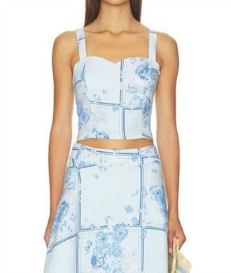 Favorite Daughter There For You Top In Floral Scarf
