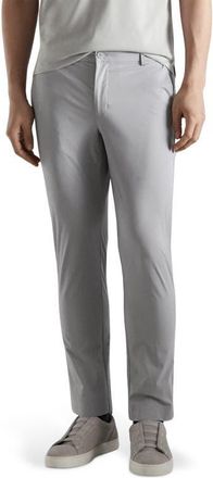 Mango Water Repellent Slim Fit Pants in Ice Grey at Nordstrom, Size 36