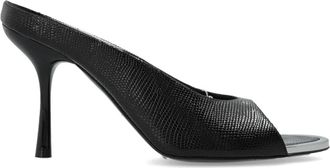 Diesel D-Diams Heeled Mules - Dames - Muiltjes - Zwart - 36 EU - Leer - Schoenen