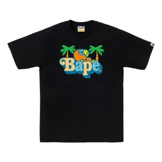A Bathing Ape Colors Milo On Bape Summer T-Shirt Black 2L30-110-010-BLK
