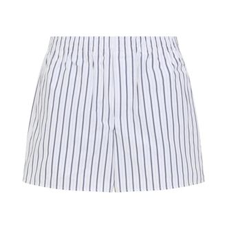 Ami Pantaloncini Boxer in Cotone a Righe - - Shorts - Uomo - Bianco - S