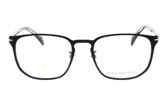 David Beckham DB7073F Oval Metal Frame Eyeglasses - Black