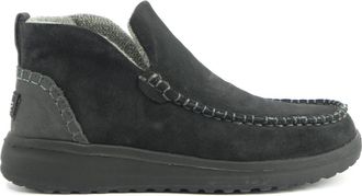 Hey Dude Zwarte Su&egrave;de Enkellaars - Dames - Enkellaarsjes - Zwart - 39 EU - Su&egrave;de - Schoenen