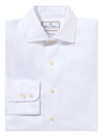 Brooks Brothers x Thomas Mason spread-collar shirt - White
