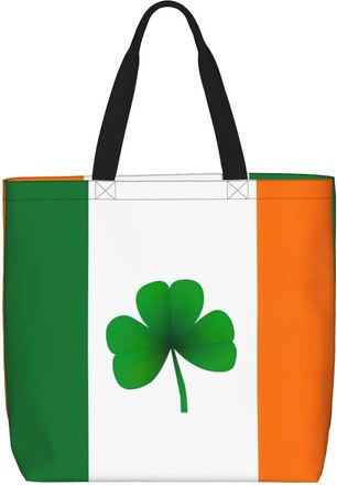 Generic Women Handbag Ireland Irish Shamrock Womens Tote Bag Large Capacity Girls Shopping Bags, For Holiday, School, Christmas, Birthday, Graduation