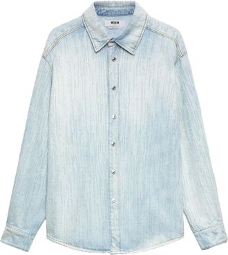 Msgm Camicia denim - Blu