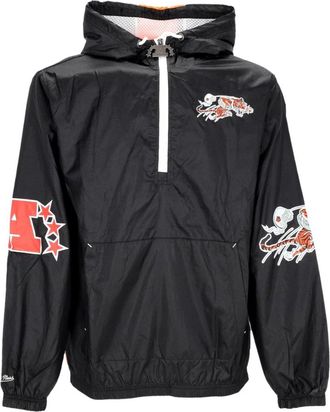 Mitchell & Ness NFL Team OG 2.0 Anorak Windbreaker - Heren - Fitness - Zwart - S - Polyester - Fitness