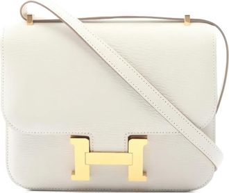 Herm&egrave;s Borsa a tracolla Constance mini - Toni neutri