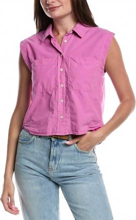 Nation Ltd Rylee Patch Pocket Shirt In Rosebud