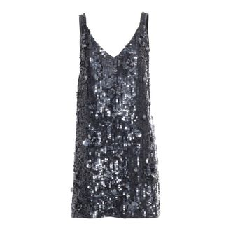 P.A.R.O.S.H. Glow Mini Dress - female - P.A.R.O.S.H. - Party Dresses - Gray - XS - Dresses