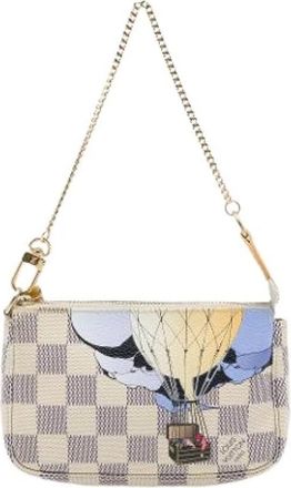 Louis Vuitton Pre-owned Mini Pochette Accessoires - Dames - Vintage Mini Tas - Wit - ONE Size - Vintage